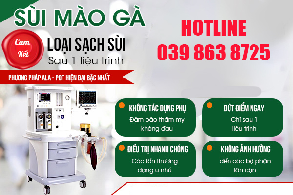 Chữa sùi mào gà bằng phương pháp ala-pdt